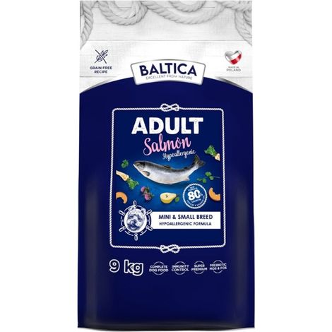 Croquettes pour chien BALTICA EXCELLENT Saumon Hypoallergéniques XS/S 9 kg (1/2)