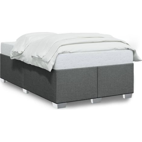 Maison Exclusive - Bettgestell ohne Matratze Dunkelgrau 120x190 c