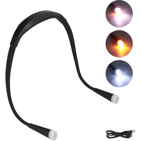 Neck reading lamp, Rechargeable, Adjustable, Portable, LED, Hanging for Outdoor Use (1/5)