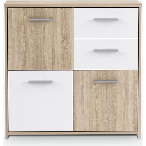 Fianna Legno laminato - Quercia Sonoma / bianco (1/3)
