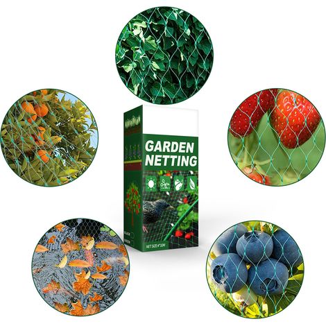Filet de protection de jardin 4x10m, filet anti-oiseaux, filet de protection anti-insectes pour arbres fruitiers, filet de clôture de croissance (1/5)