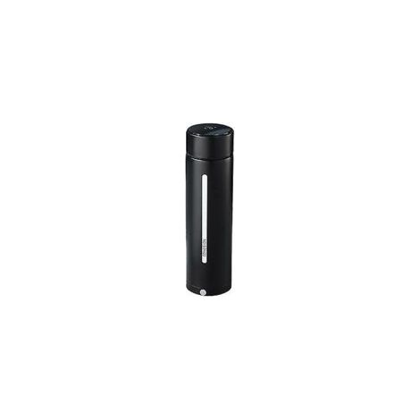 BPA-freie, auslaufsichere Isolierflasche mit Handyhalterung (schwarz) - Crezuo (1/5)