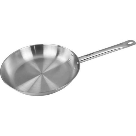 Poêle À Frire - Acier Inoxydable - Diamètre 28 Cm - Pour Cuisinière Électrique Gaz Induction - 1 Pièce