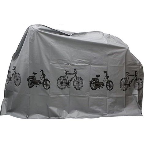 Housse de vélo imperméable et anti-poussière pour une utilisation intérieure et extérieure - grise (1/5)
