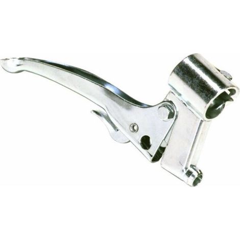 Manette d'embrayage débroussailleuse Ø 25-27mm – Collier de fixation avec STOP automatique – Support fileté pour usage intensif