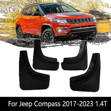 Schmutzfänger für Jeep Compass Mk2 2017–2023 2.4t und 1.4t, Schmutzfänger vorne und hinten, Kotflügel- und Radlaufschutz, Schmutzfängerzubehör für den 1.4T