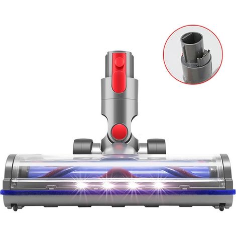 Cepillo para suelos antienredos en forma de V, cabezal de accionamiento directo para aspiradoras Dyson V7, V8, V10 y V11, para una limpieza potente y sin pelo en todo tipo de suelos. (1/4)