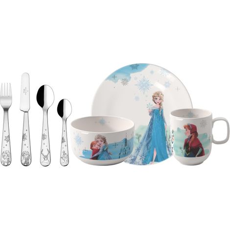 ensemble de vaisselle pour enfant, 7 pièces, garanti lave-vaisselle, résistant au four à micro-ondes, vaisselle et couverts de table pour enfant, porcelaine (1/3)