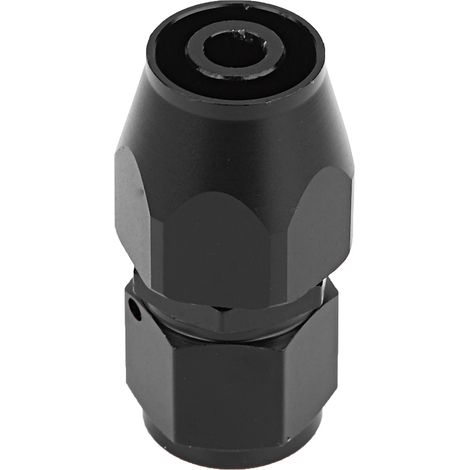 Raccord De Tuyau PTFE Droit AN-8 En Aluminium Noir Pour Application Automobile - 1 Pièce (1/5)