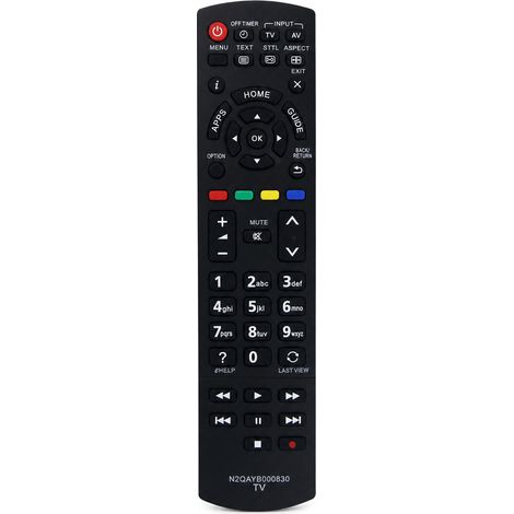 Télécommande TV Compatible avec Panasonic N2QAYB000830, Sans Configuration (1/5)
