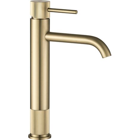 Rubinetto Da Bagno Rea Lungo Stripe Brush Gold (1/5)