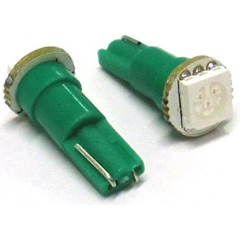 Lampada Led T5 W1,2W 1 Smd Verde Luci Cruscotto 12V (1/3)