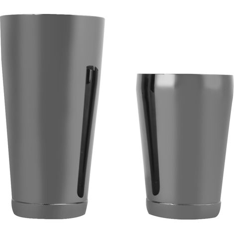 Cocktailshaker aus Edelstahl – Barset mit Boston-Shaker und schwarzem Behälter für Barkeeper (1/5)