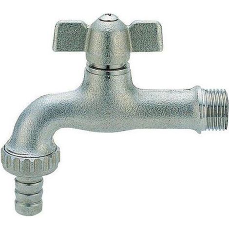 RUBINETTO PORTAGOMMA IN OTTONE NICHELATO ANTIGELO - 1/2 - ANTIGELO - ENO