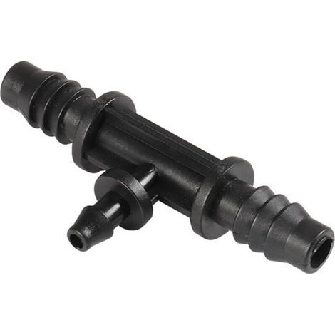 Lot de 5 raccords de tuyau goutte à goutte cannelés de 4 mm et 7 mm de diamètre intérieur pour système d'irrigation agricole de jardin (1/4)