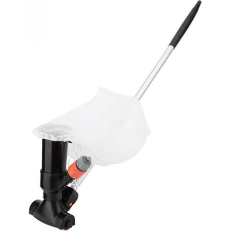 Kit completo per la pulizia della piscina, mini aspiratore a getto con manico in alluminio da 5 pollici in 5 sezioni e sacchetto raccogli foglie a maglia fine, spazzola potente, adatto sia per piscine (1/5)