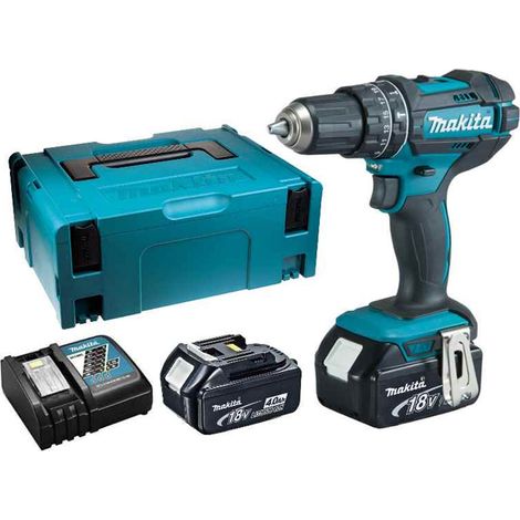 Perceuse visseuse à percussion MAKITA DHP482RMJ - 18V - 4.0Ah - 2 batteries - Chargeur - Coffret — vue 4