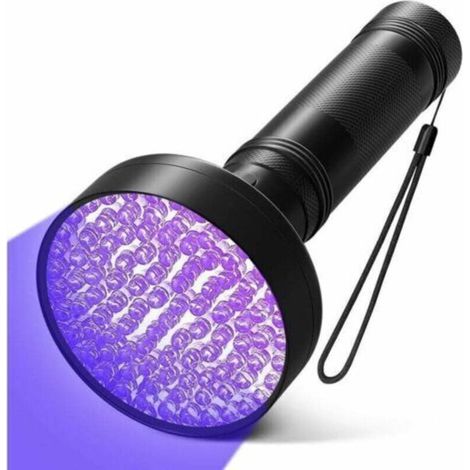 UV Torch with 100pcs LEDs - Detector for Fluorescent Lights, Pet Urine, Carpet Stains, Bed Bugs (1/4)