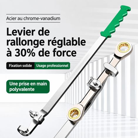 Rallonge de clé barre d'extension de clé verte 600 mm simple tête C 700 g – Livraison gratuite (1/5)