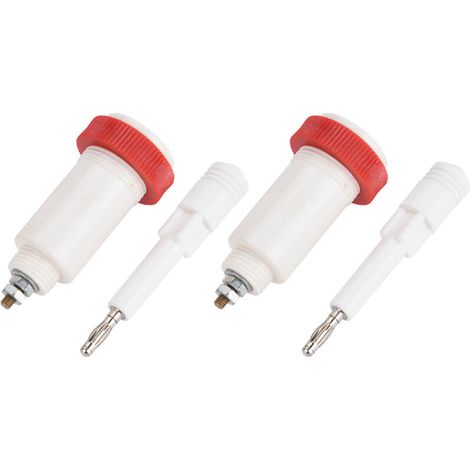 High-voltage connector plugs, durable 4mm socket plugs for industry, office and home use (1/5)
