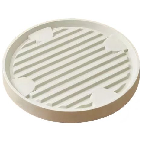 Carro para plantas con ruedas ocultas,soporte rodante para plantas,4 ruedas giratorias invisibles,base con ruedas para macetas,25255,2 cm,beige (1/5)