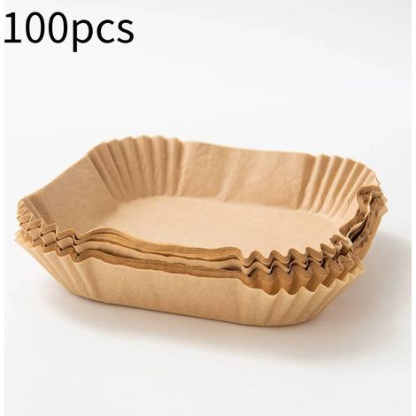 Packung mit 100 Blatt Einweg-Backpapier (16 cm), antihaftbeschichtet, ölfrei (1/5)