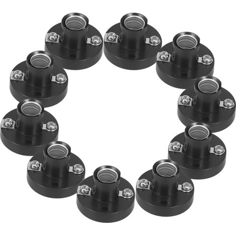 10 Pièces Équipement D'expérimentation Douille De Lampes E10 Porte-ampoules Rallonge De Douille De Lumière Douille D'ampoule Mini E10 Mini Ampoules Petite Ampoule Black Plastique (1/5)