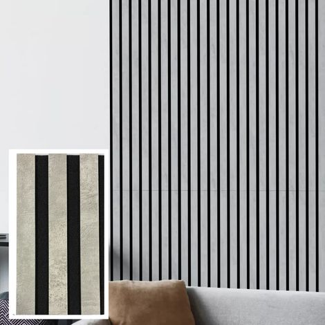 4 pannelli fonoassorbenti decorativi flessibili in mdf per uso interno chicago 60x275 cm