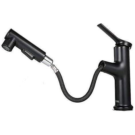 Robinet de lavabo à 3 jets, mitigeur d'évier avec douchette extractible (1/5)