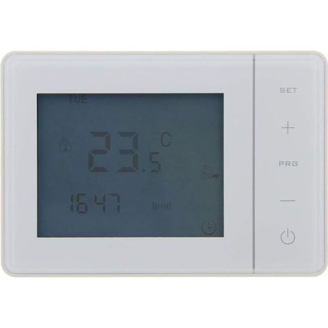 Thermostat programmable Filaire Blanc (1/3)