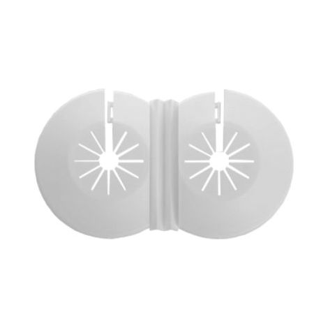 Couvercle de canalisation d'eau en plastique PVC blanc 8-22mm – Protection esthétique des tuyaux – Pour installations plomberie – Tycner (1/2)