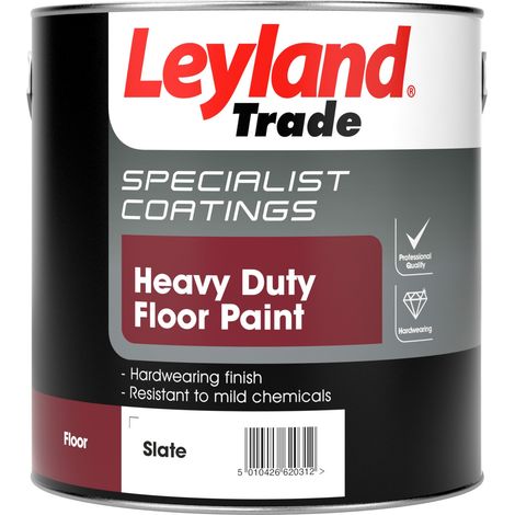 Leyland Trade Heavy Duty Floor Paint  - 2.5 Litre - Slate