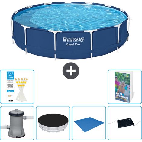 Bestway Steel Pro Rund - 396x84 cm - 7-teilig S214