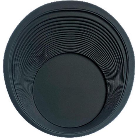 Dessous de verre imperméable, antidérapant, rond, en silicone isolant, noir (1/5)