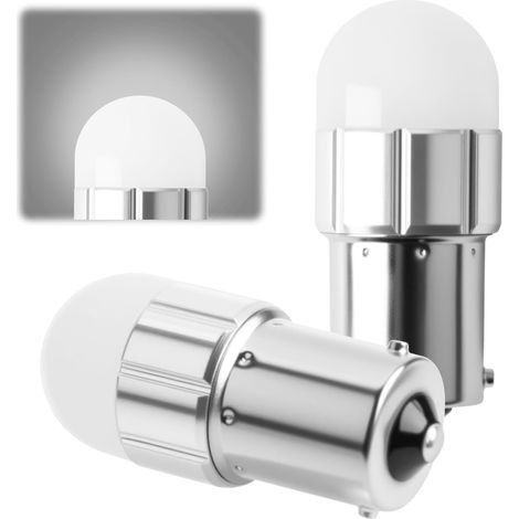 1156 P21w Led Bulb, 2 Pack BA15s 12V-24V 6000K Cool White LED Lights 300LM Bright Output E-Class Energy Efficiency for RV Interior Exterior Reverse Lights Tail Lights Cabin Lighting