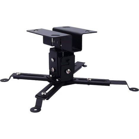 Multifunktionale Projektorhalterung, schwarze multifunktionale Teleskophalterung, maximale Traglast 15 kg