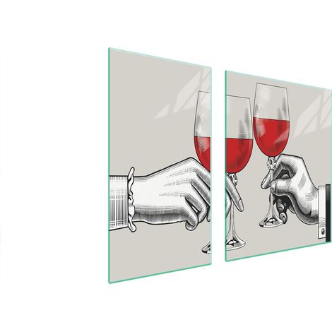 Plaque de protection en verre pour four à vin 90x52 (1/5)