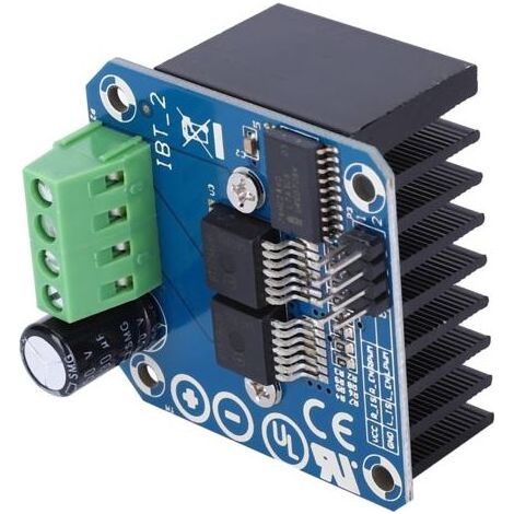 Jeffergarden Motortreibermodulplatine, Dualer Hochstrom-H-Brückentreiber (43 A) BTS7960, Hochleistungstreiber für elektrische Komponenten von Smart Cars B (1/5)