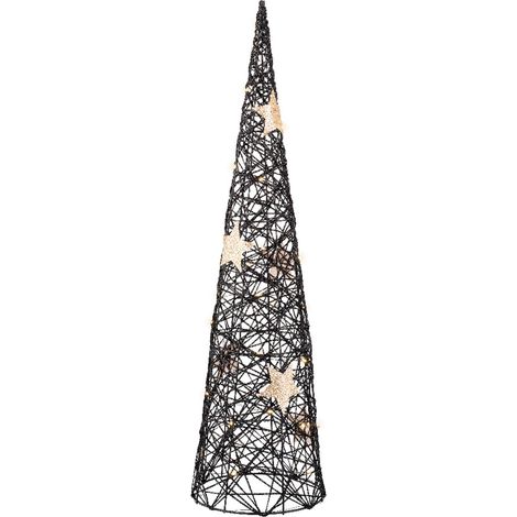 Figura luminosa a forma di albero con micro LED a luce calda, con Timer e adattatore, per interno -40 cm (1/2)