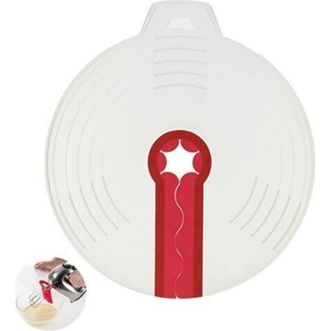 Couvercle anti-éclaboussures en silicone souple pour bol à mélanger – Protection efficace contre les projections lors du fouetage d’œufs (1/5)