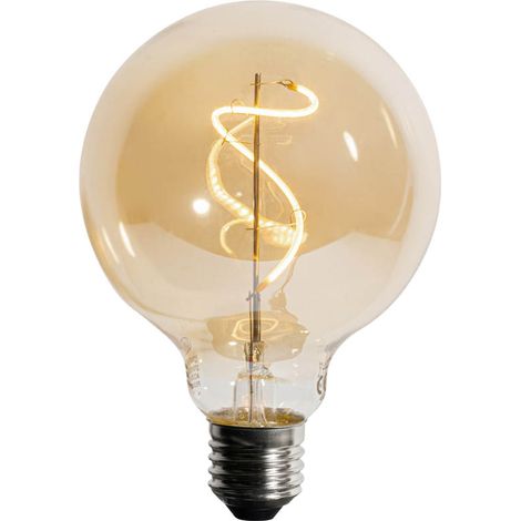 E27 Dimmable LED Spiral Filament G95 4W 270lm 2700K (1/5)