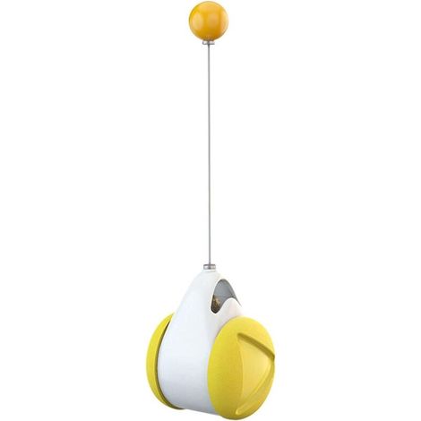 Balance Car Chase Jouet pour animal domestique auto-interactif avec herbe à chat Jaune (1/5)