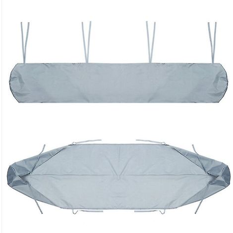 Storette terrasse déperlante voile enroulable télescopique protection UV poussière gris 3m store banne extérieur imperméable (1/5)