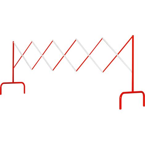 VISO BAR001RB BARRIÈRE EXTENSIBLE ACIER ROUGE/BLANC