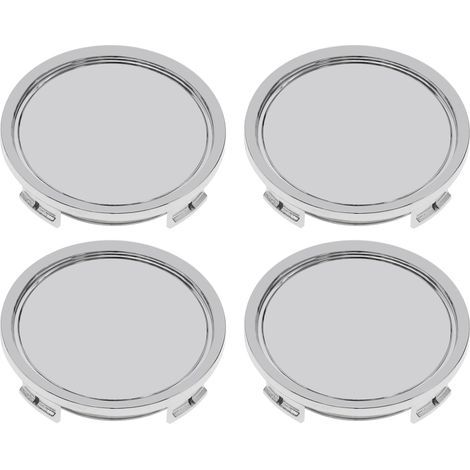 4pcs 74mm Capuchons Centraux de Moyeu Roue de Voiture Couvre Les Numéros de Pièce B66470207 B66470200 Roues Jante Hub Cap Hubcaps Pièces Automobiles en ABS, Argent