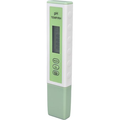 Hochpräzises Multifunktions-pH-Messgerät, pH-Meter-Stift mit RH- und Temperaturmessung zur Prüfung der Aquarienwasserqualität (1/5)