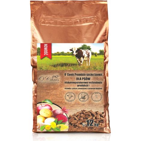O'Canis Premium Trockenfutter für Hunde mit Rindfleisch, Hirse und Kartoffeln, 12 kg