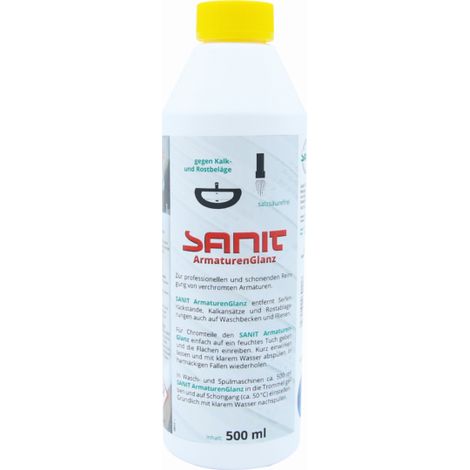 Sanit ArmaturenGlanz 3011 500 ml, bouteille, contre les dépôts de calcaire et de rouille