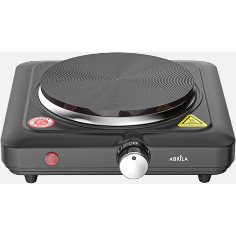 Cocina Electrica Lucky Negro 1000w 1placa Termostato Regulable Antideslizante luz Indi.7x22x25cm