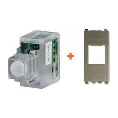 CSI Keystone sensore infrarossi 12V incasso filare compatibile Vimar Eikon Next grigio metallizzato